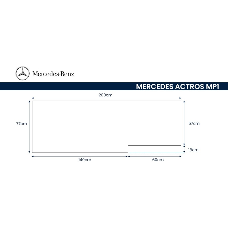 MATERASSO PER CAMION MERCEDES
